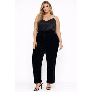 Torrid Velvet Pants Black Size 14 NWT